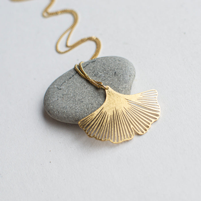 Happy Things - Ginkgo statement halssnoer