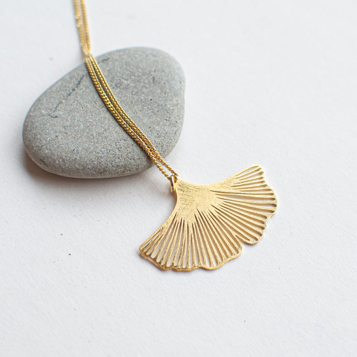 Happy Things - Ginkgo statement halssnoer