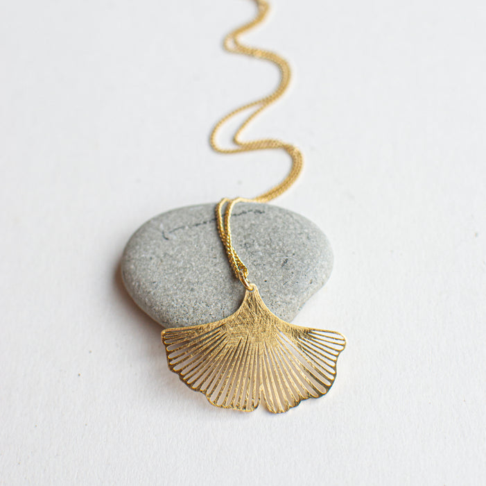 Happy Things - Ginkgo statement halssnoer