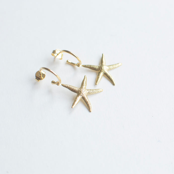 SEA ME - Starfish earhoops -LAST PIECES