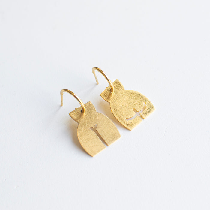 GUSTA duo Body EARHOOPS (medium)