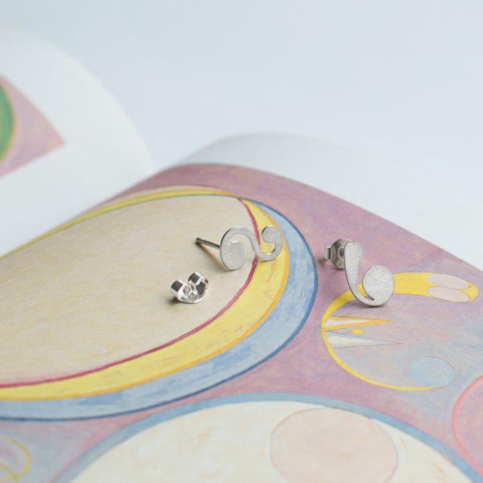 Vision - small earstuds - inspired by Hilma Af Klint