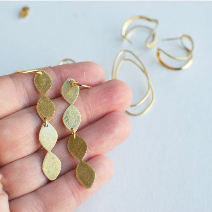 Fragments - long earhooks -  My kind of sustainability