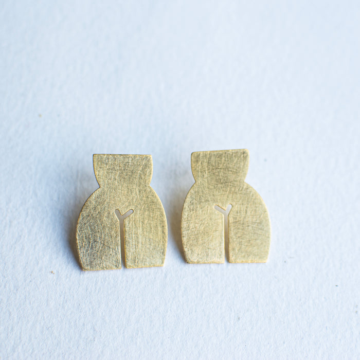 SALE26 GUSTA Body duo earstuds - LARGE statement studs