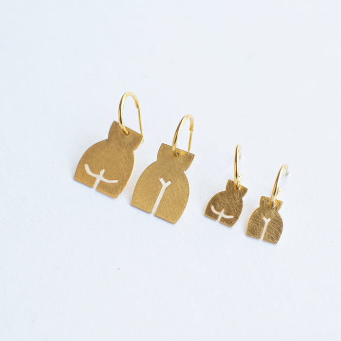 GUSTA duo Body EARHOOPS (medium)