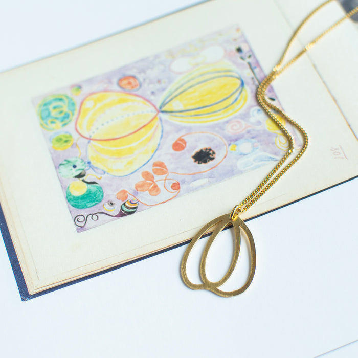 Temple halssnoer - Hilma Af Klint Inspired  - medium hanger