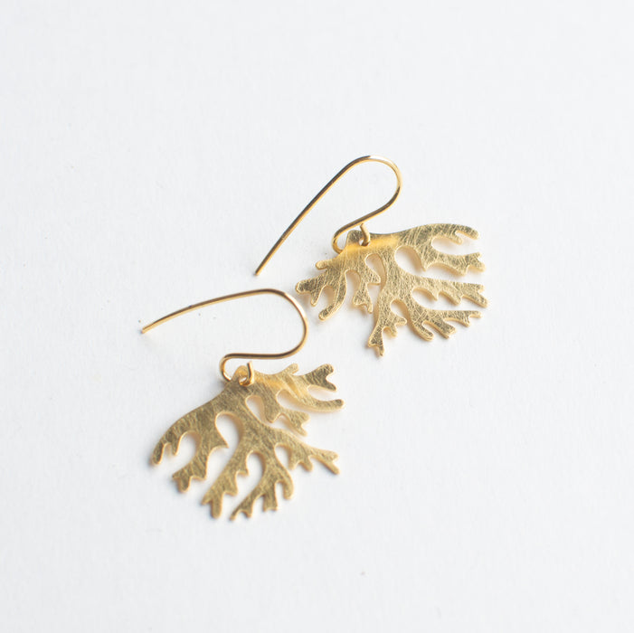 SALE26 - SEA ME - Seaweed statement earstuds