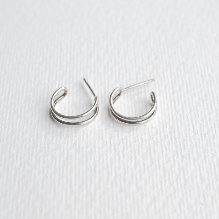 SALE26 - Happy Things - double earhoops