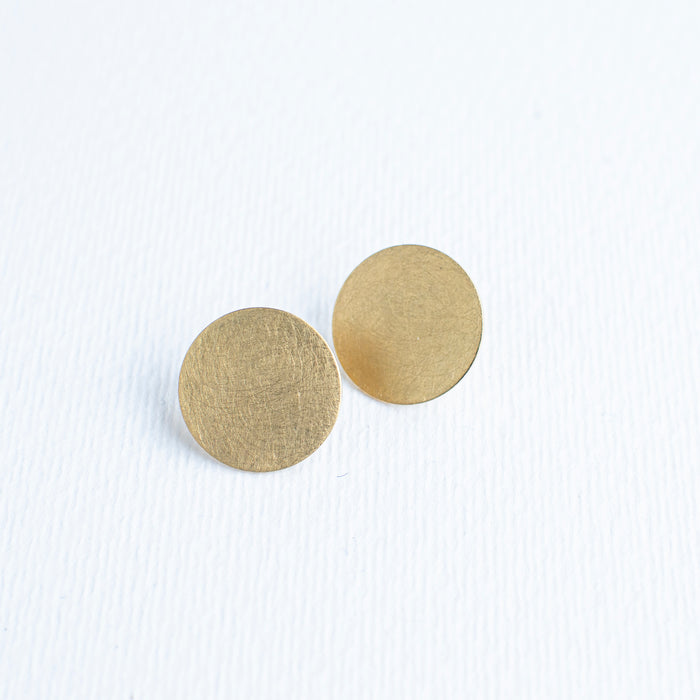 SALE26 - Happy Things - Moon flat earstuds