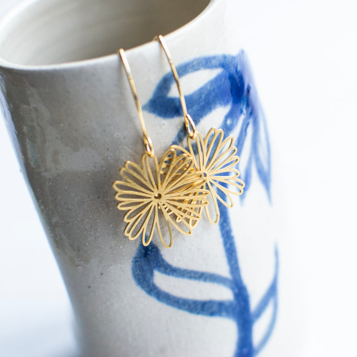Sun Flower earhooks