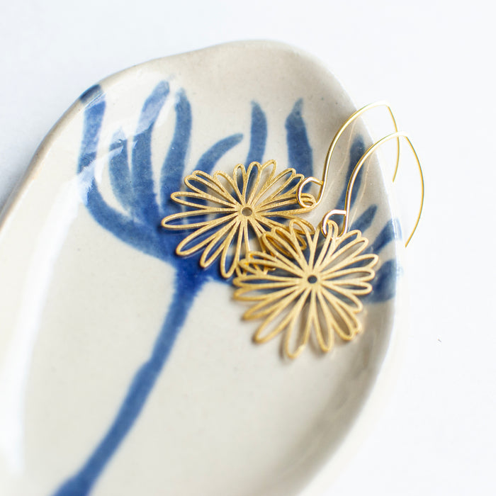 Sun Flower earhooks