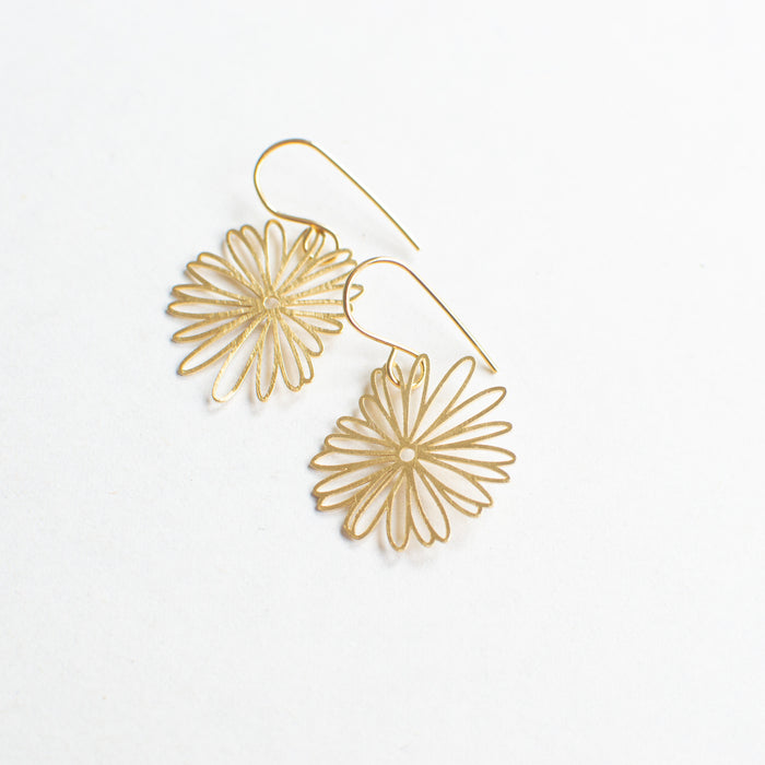 Sun Flower earhooks