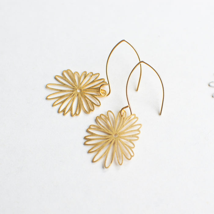 Sun Flower earhooks