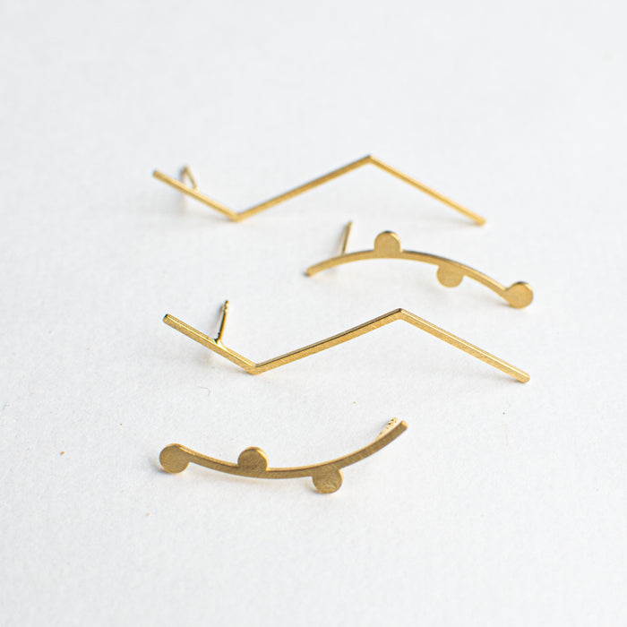 Cirk - TRAPEZE - long earstuds